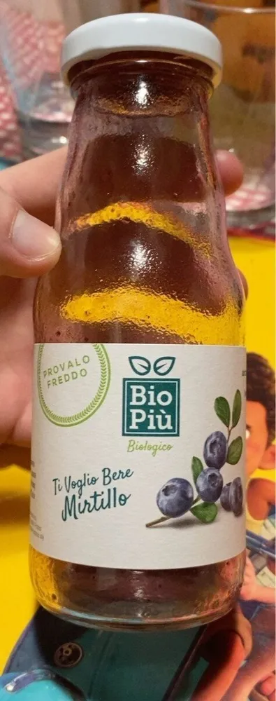 Bevanda biologica al mirtillo