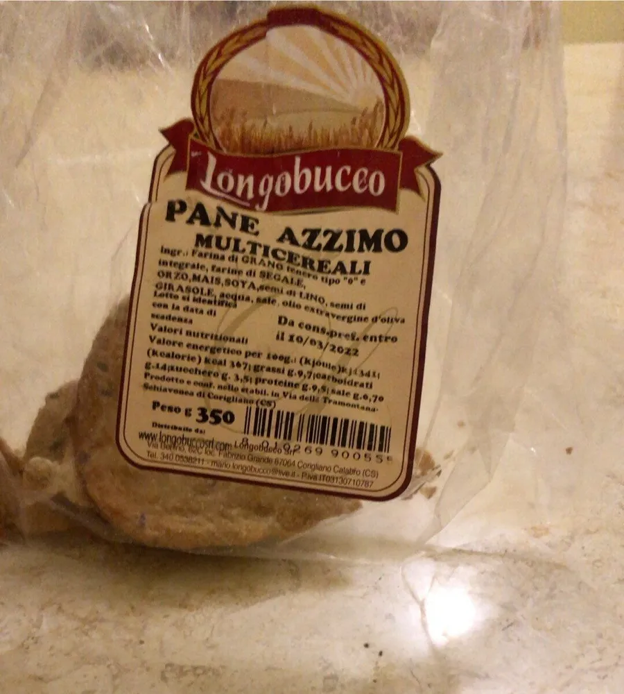 Pane azzimo multicereali