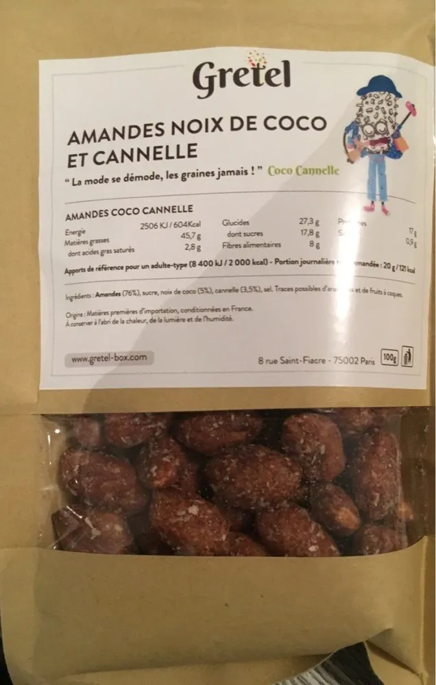 Amandes noix de coco et canelle