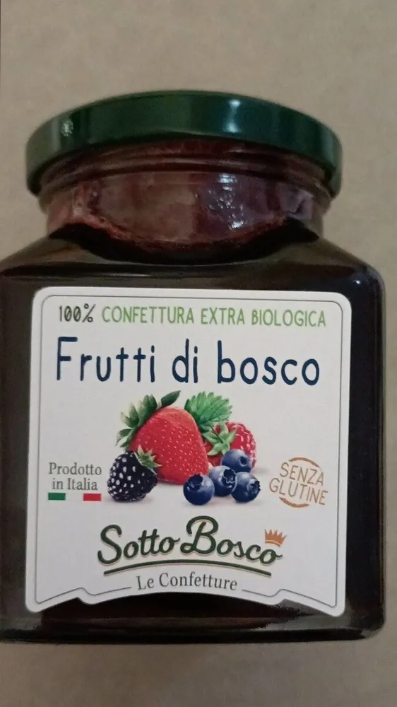 confettura extra biologica frutti di bosco