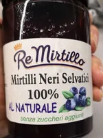Mirtilli neri selvatici al naturale