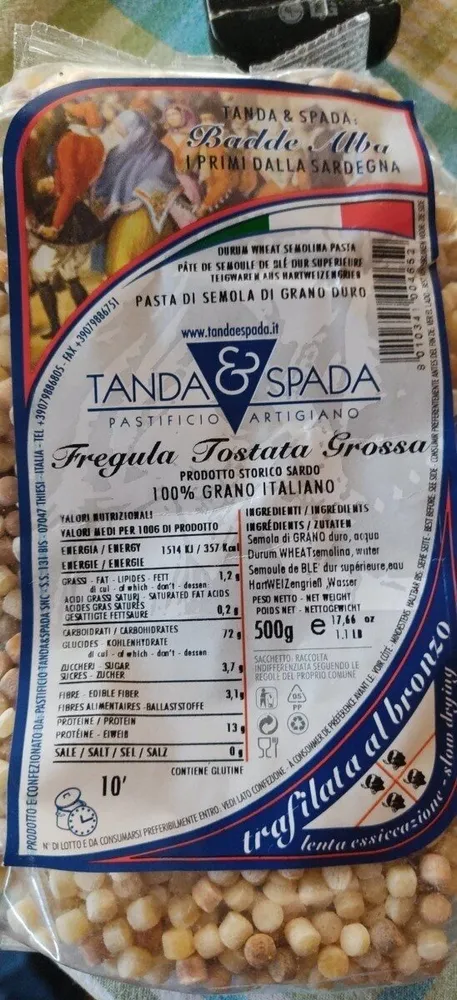 Fregula tostata grossa