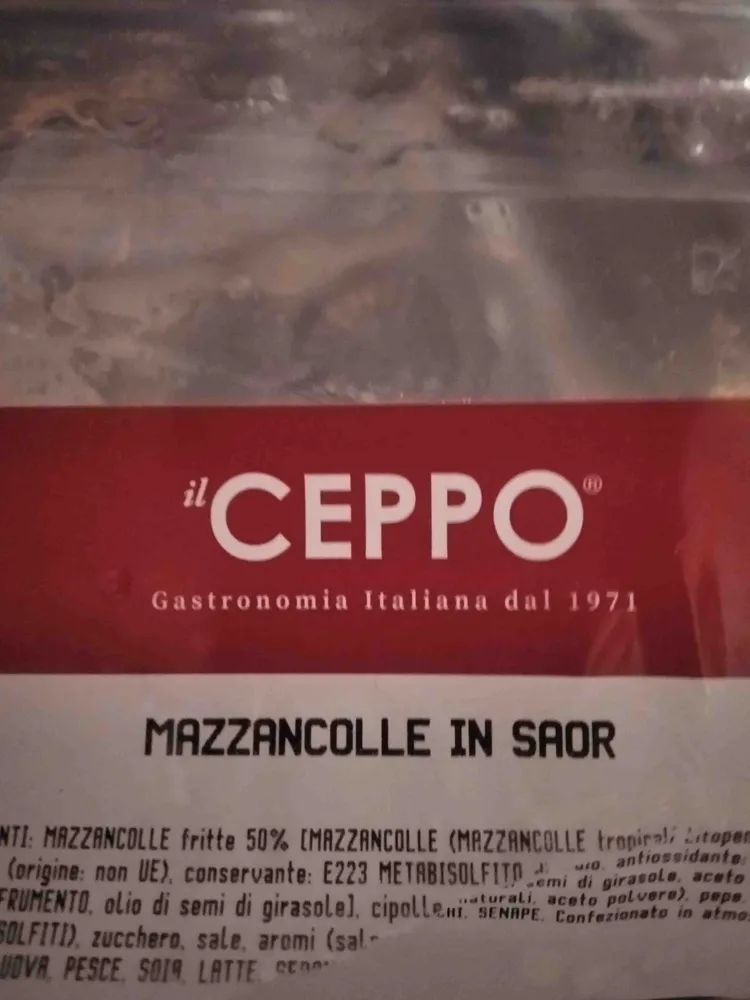 mazzancolle in saor