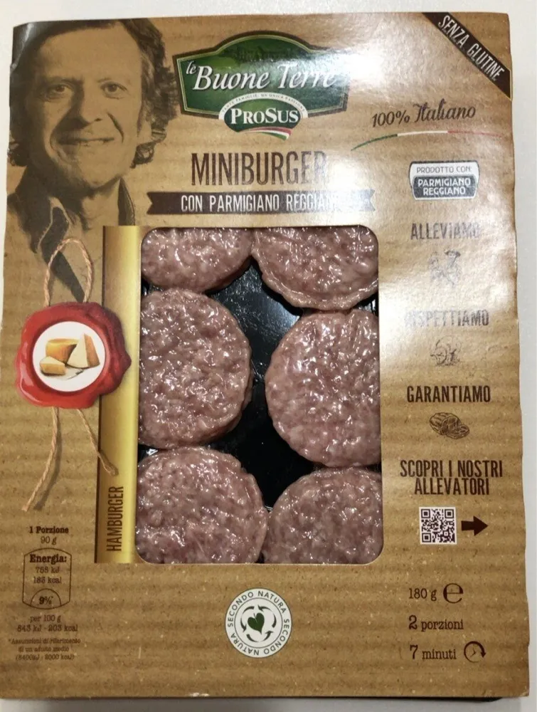 Mini burger con parmigiano reggiano