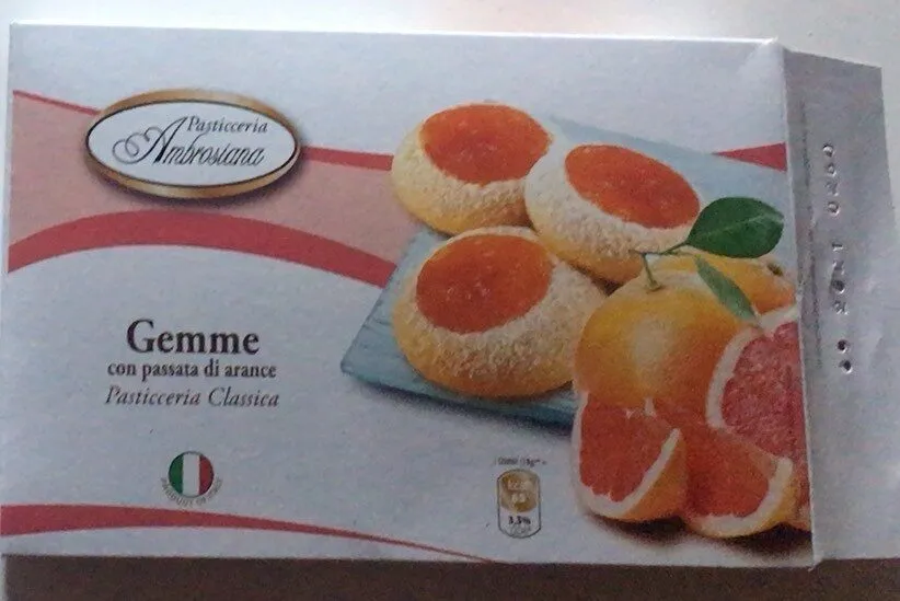 Gemme con passata di arance