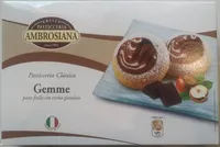 Gemme pasta frolla con crema gianduia