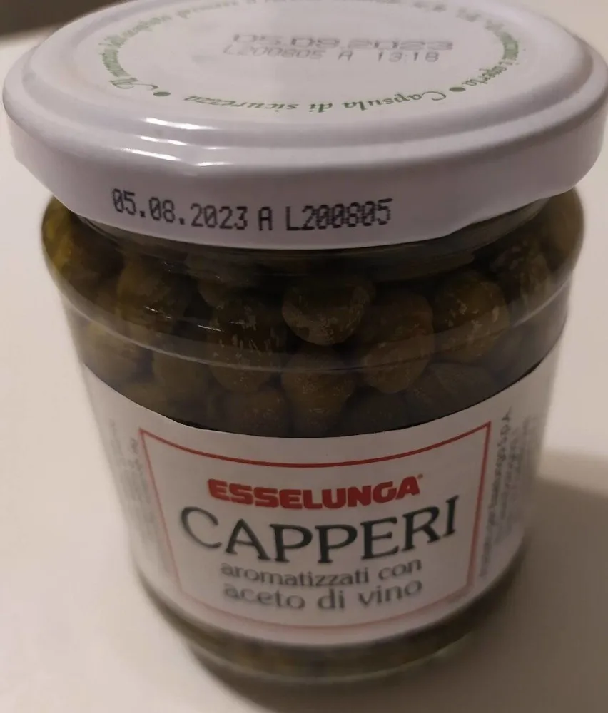 Capperi aromatizzati con aceto di vino