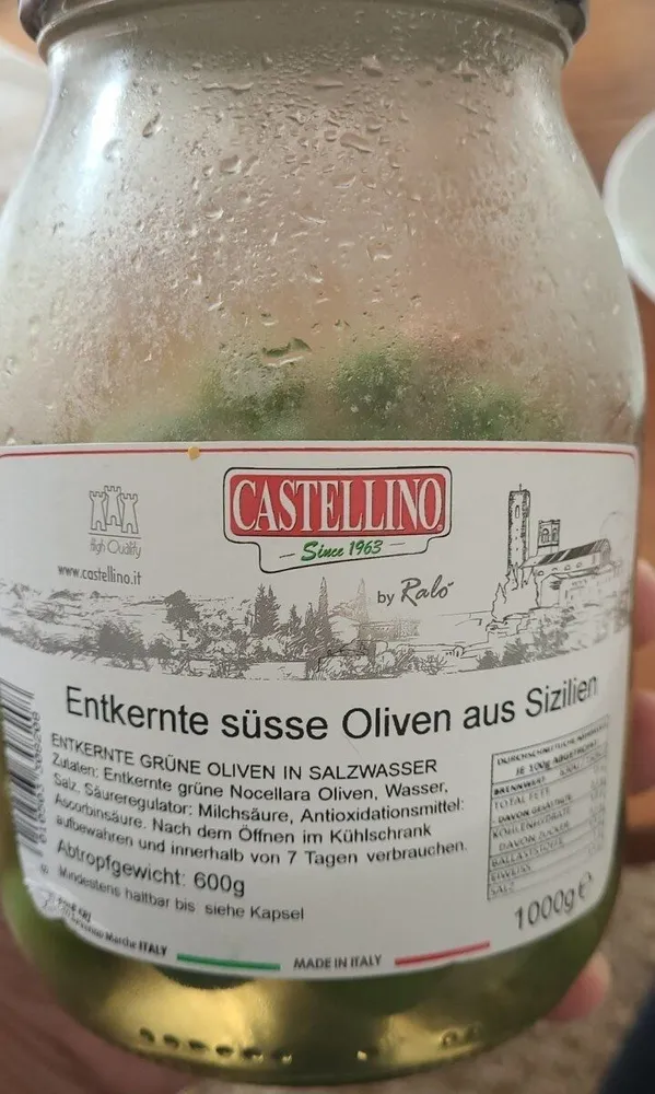 Süsse Oliven