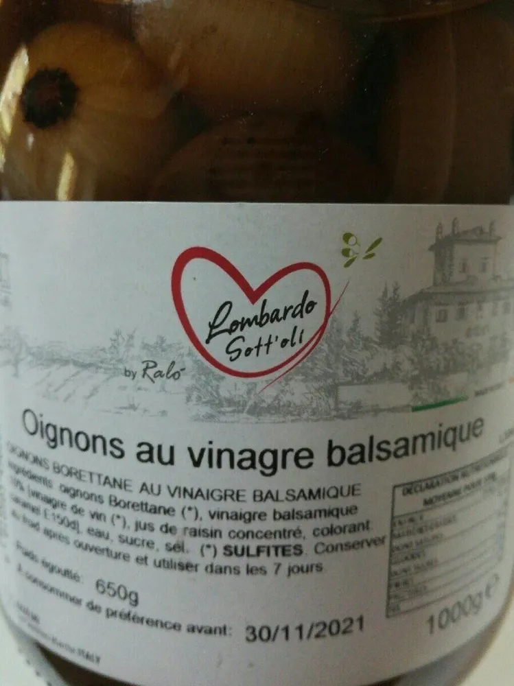 Oignons au vinaigre balsamique