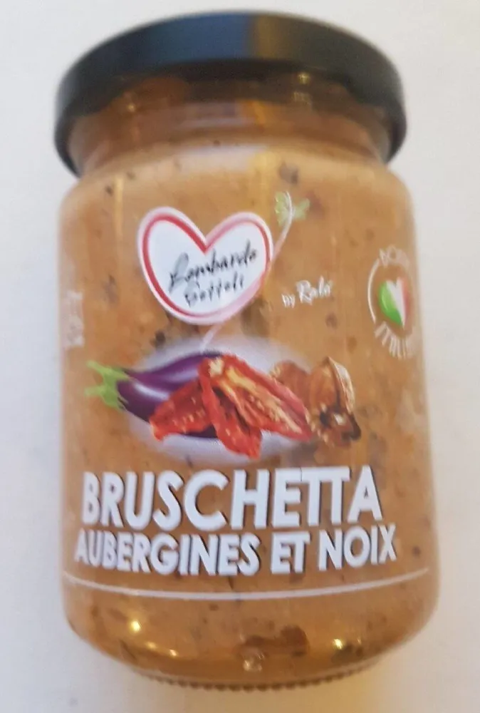 Bruschetta aubergines et noix