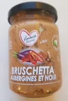 Bruschetta aubergines et noix