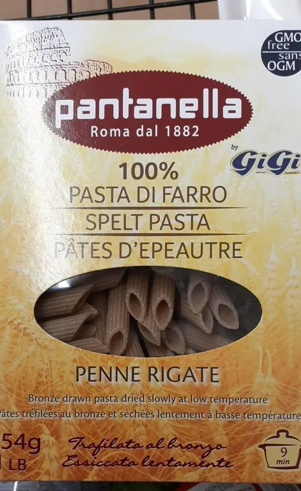 Pâtes d'épeautre penne régate