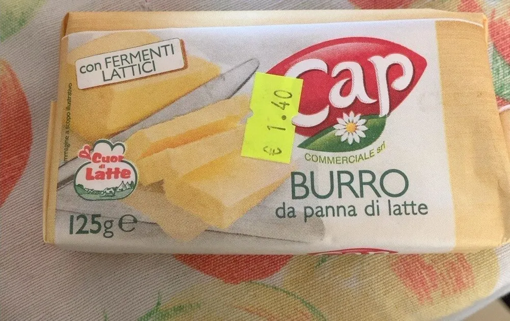 Burro da panna di latte