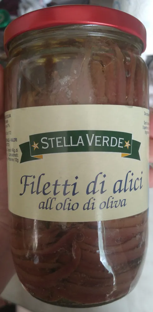 Filetti di alici all'olio di oliva