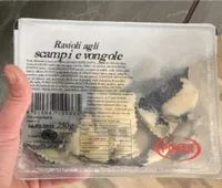 Ravioli agli scampi e vongole
