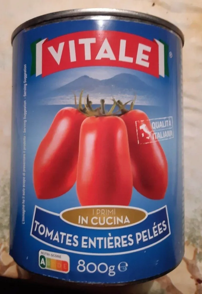 Tomates entières pelées