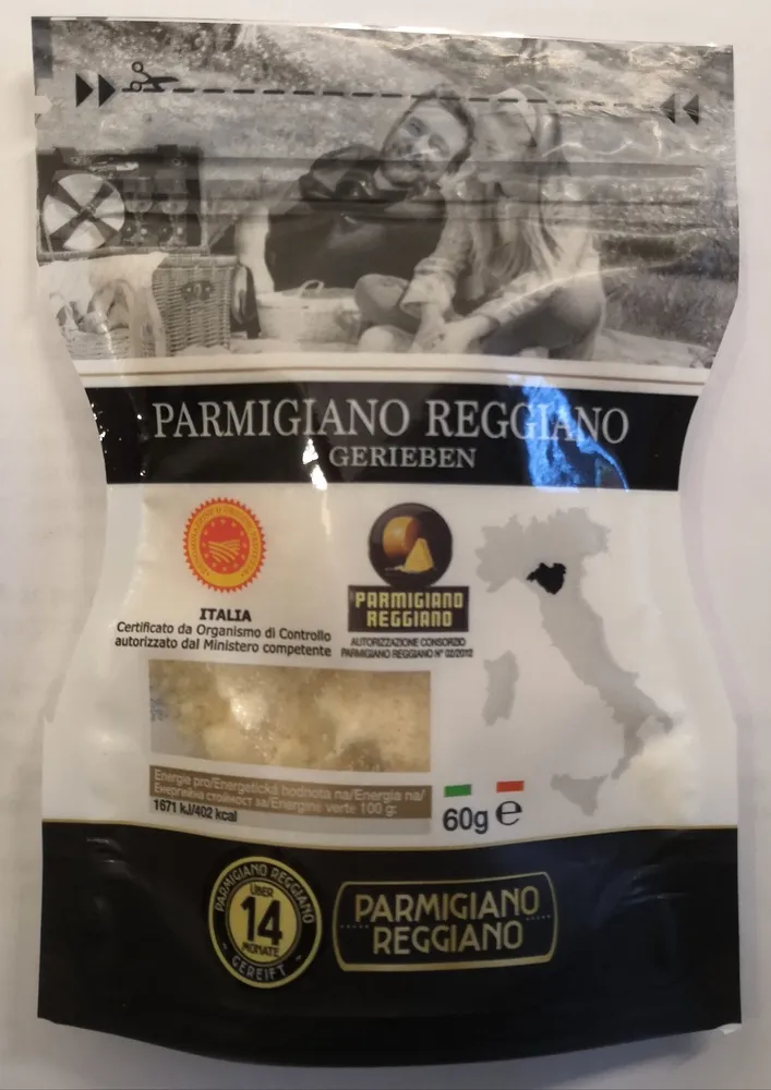 Parmigiano Reggiano, gerieben