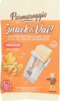 Snack & vai! parmigiano reggiano dop e mix di frutta noberasco