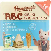 Labc della merenda con formaggino al parmigiano reggiano