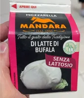 Mozzarella di latte di bufala senza lattosio