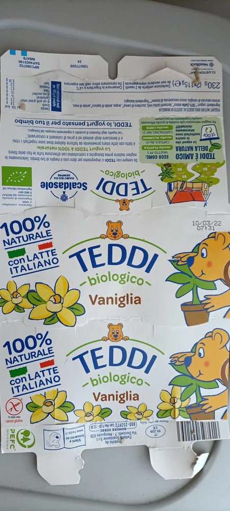 yogurt biologico vaniglia