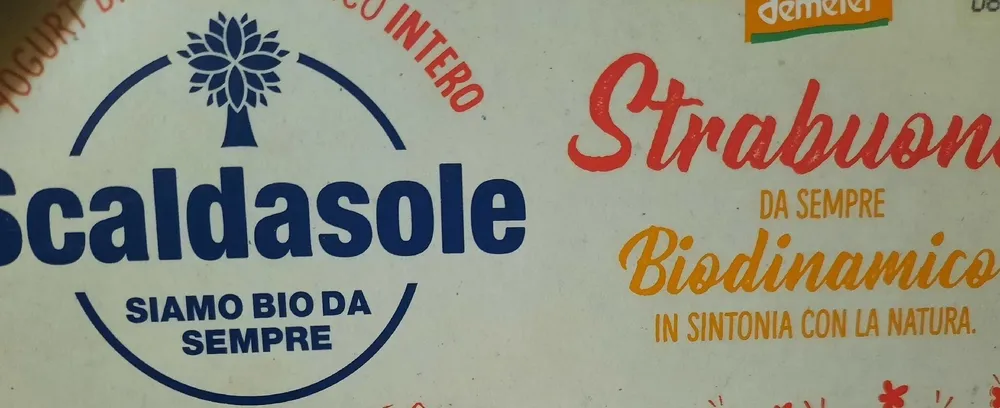Scaldasole yogurt bianco biologico intero