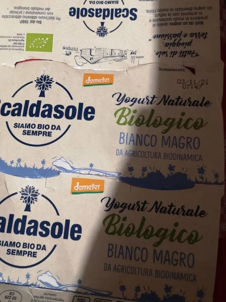 Jogurt naturale biologico bianco magro