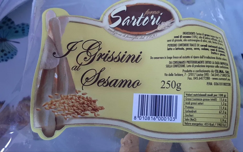 I grissini al sesamo