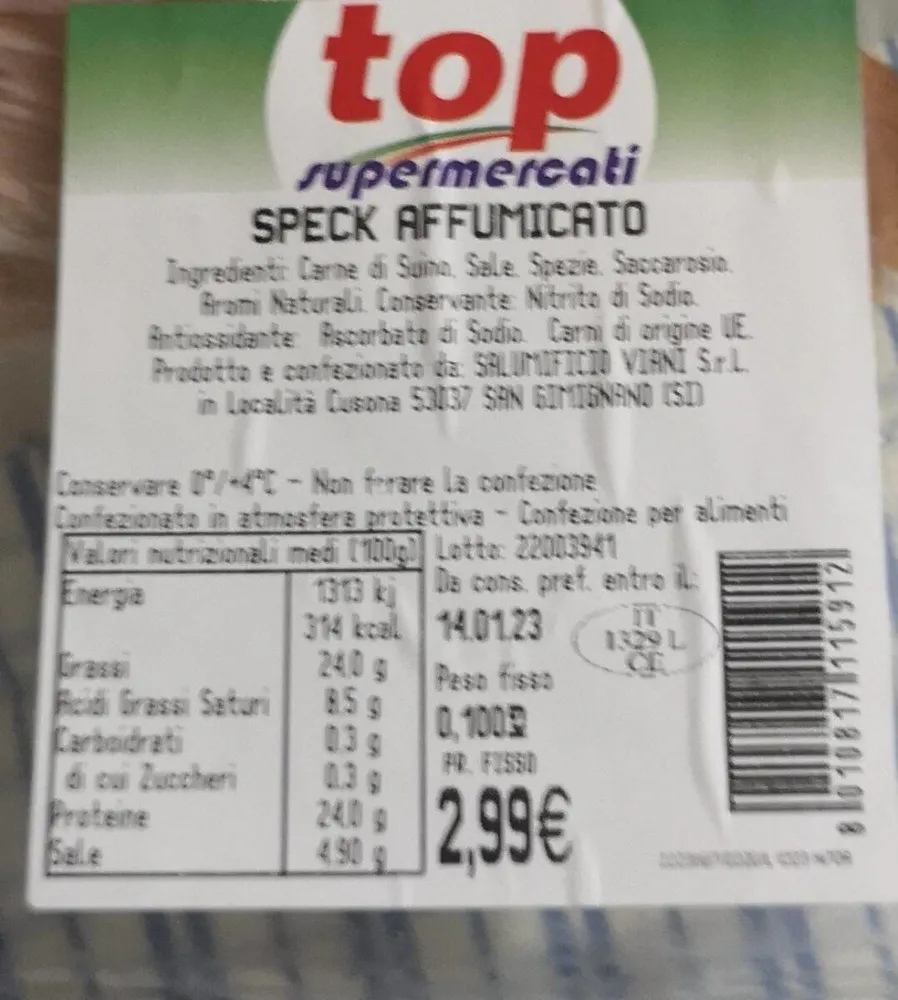 Speck affumicato