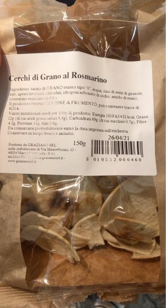 Cerchi di grano al rosmarino