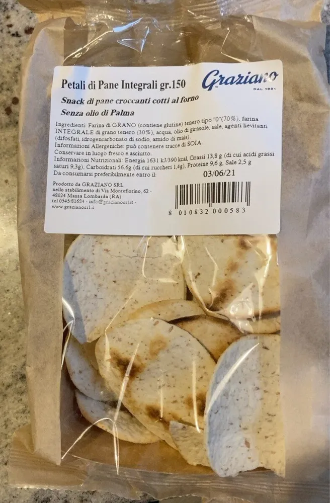 petali di pane integrali