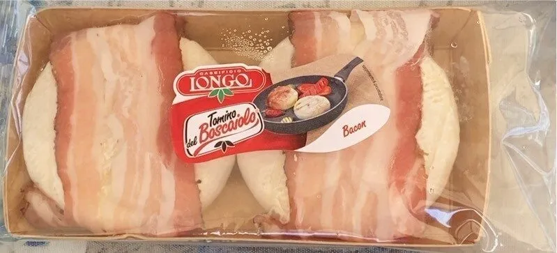 Tomino del boscaiolo con bacon