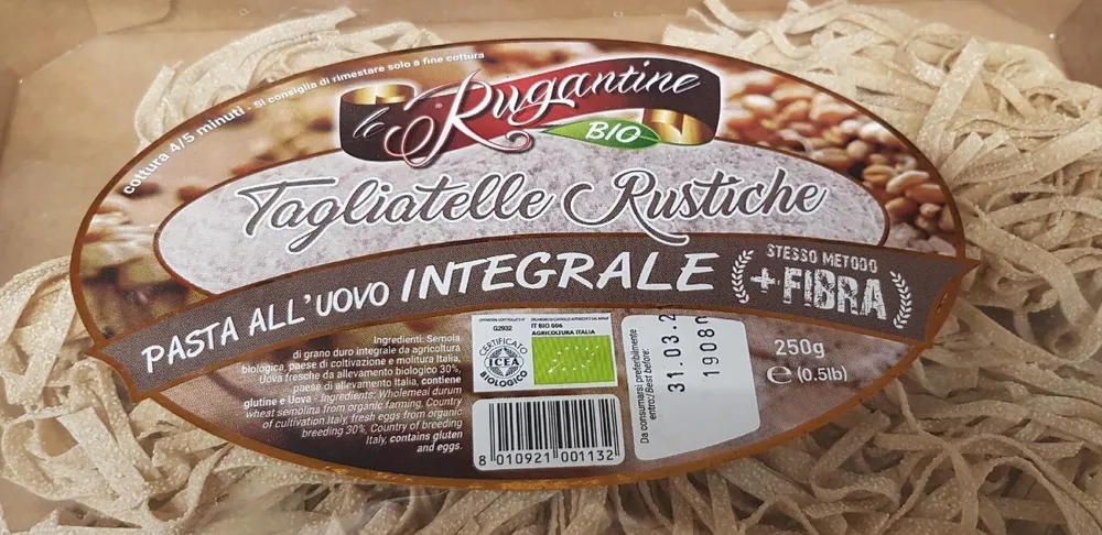 Le Rugantine bio Tagliatelle Rustiche
