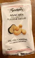 Anacardi salati ricoperti con succo di tartufo