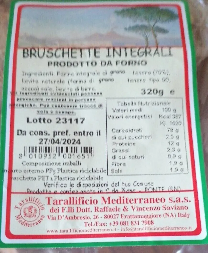Bruschette integrali