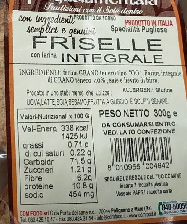 Friselle integrali