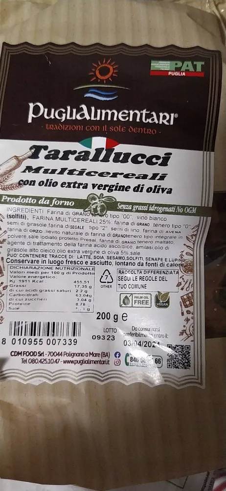 Tarallucci multicereali
