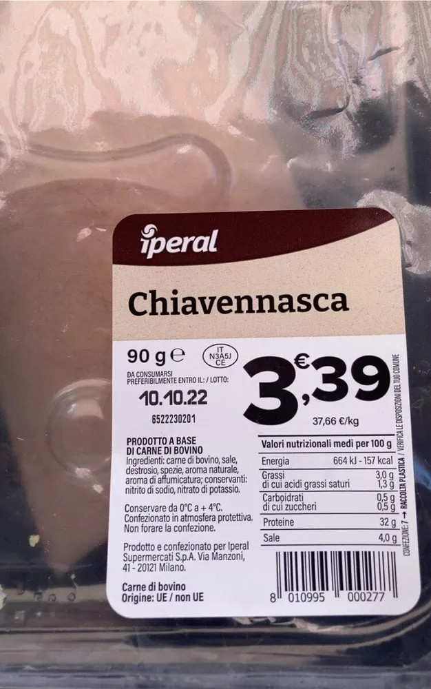 Bresaola chiavennasca