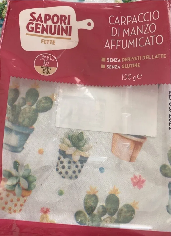 Carpacio di manzo affumicato