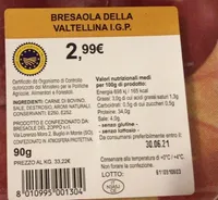 Bresaola della Valtellina I.G.P.