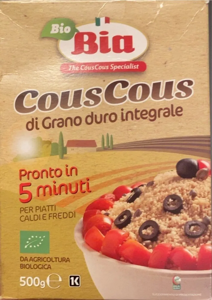 Cous cous di grano duro integrale