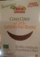 Cous cous di ceci e lenticchie rosse