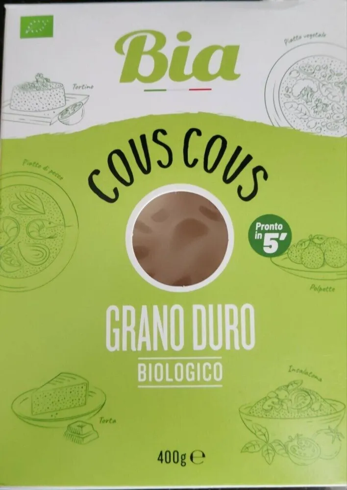 Cous cous di grano duro biologico