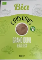 Cous cous di grano duro biologico