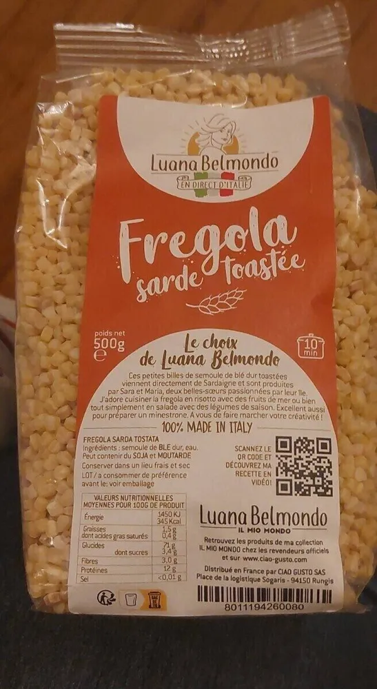 Fregola sarde toastée