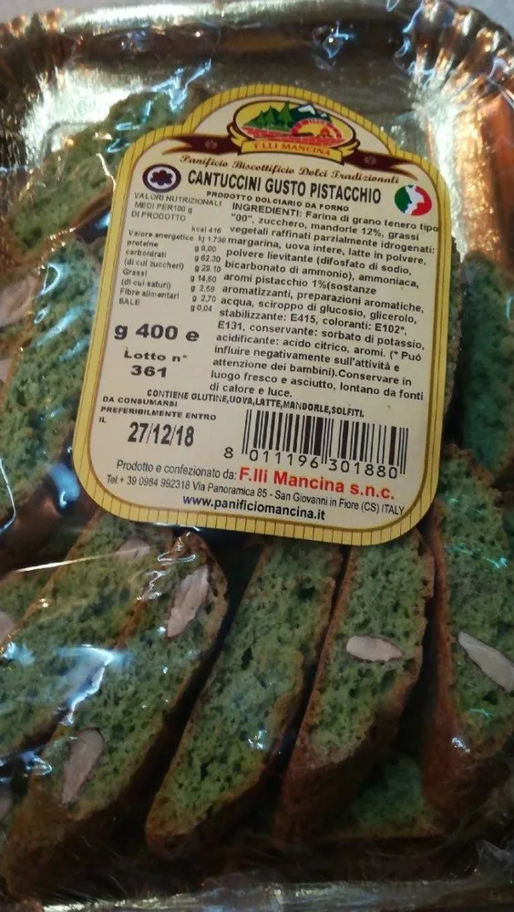 Cantuccini gusto pistacchio