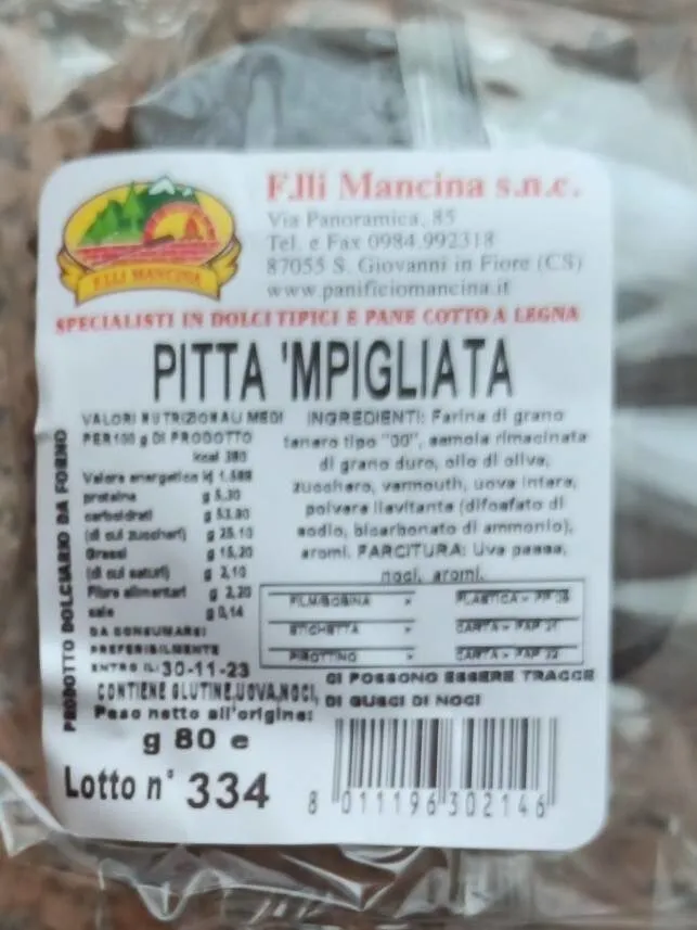 Pitta 'mpigliata calabrese