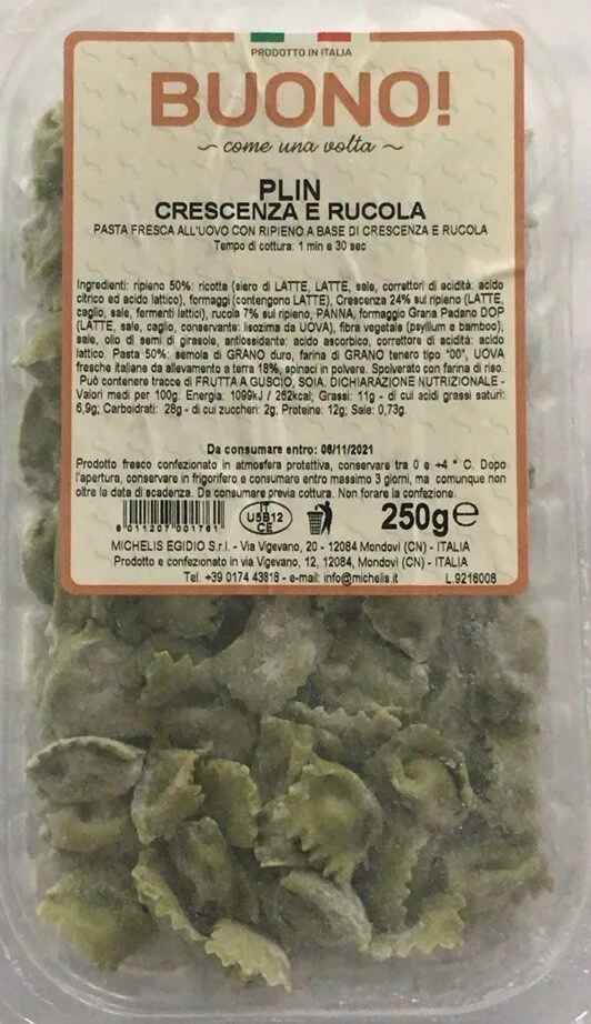 Plin crescenza e rucola