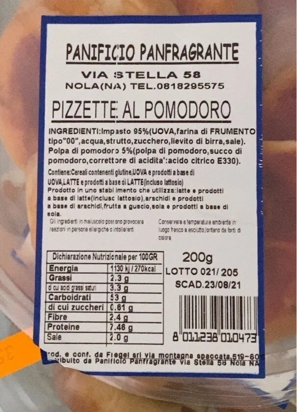 Pizzette al pomodoro