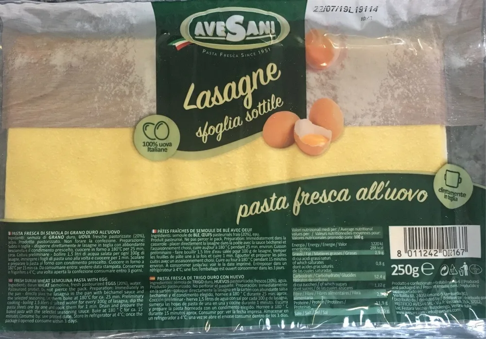 Avesani Pasta Fresca All Uovo